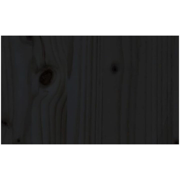 Trädgårdsbänk svart 157,5 cm massiv furu vidaXL 157.5 x 48 x 91.5 cm – bild 6