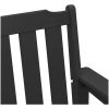 Trädgårdsbänk Svart HDPE vidaXL 120 cm – miniatyr 8