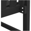 Trädgårdsbänk Svart HDPE vidaXL 120 cm – miniatyr 9