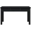 Trädgårdsbänk svart massiv furu vidaXL 80 x 44 x 45 cm – miniatyr 4