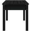Trädgårdsbänk svart massiv furu vidaXL 80 x 44 x 45 cm – miniatyr 5