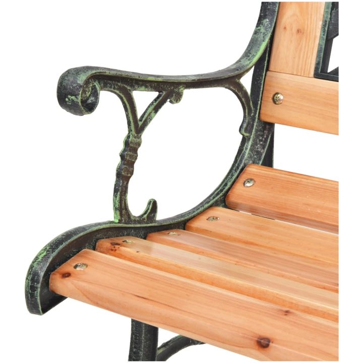 Trädgårdsbänk trä vidaXL 122 cm – bild 4