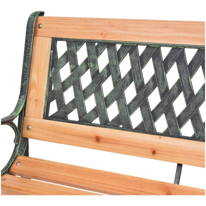 Trädgårdsbänk trä vidaXL 122 cm – bild 5