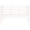 Trädgårdsbänk vit 111,5x53x71 cm massiv furu vidaXL – miniatyr 4