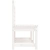 Trädgårdsbänk vit 157,5 cm massiv furu vidaXL 157.5 x 48 x 91.5 cm – miniatyr 5