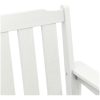 Trädgårdsbänk Vit HDPE vidaXL 120 cm – miniatyr 8
