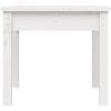 Trädgårdsbänk vit massiv furu vidaXL 50 x 44 x 45 cm – miniatyr 4