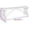 Trädgårdsbänkar 2 st massivt granträ vidaXL 115 x 28 x 39,5 cm – miniatyr 9