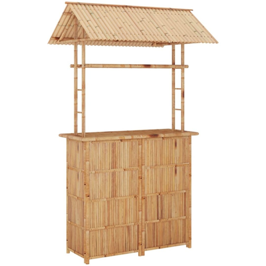 Trädgårdsbar 3 delar bambu vidaXL – bild 3