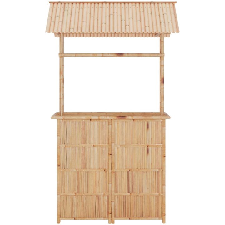 Trädgårdsbar 3 delar bambu vidaXL – bild 4