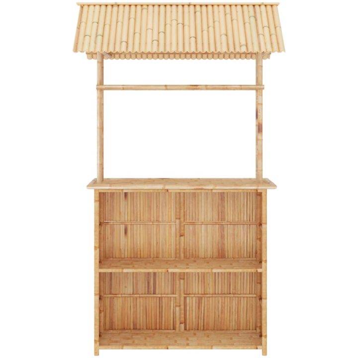 Trädgårdsbar 3 delar bambu vidaXL – bild 5