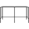 Trädgårdsbar set 11 delar svart pulverlackerat stål vidaXL 200 x 99 x 110 cm – miniatyr 5