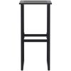 Trädgårdsbar set 11 delar svart pulverlackerat stål vidaXL 200 x 99 x 110 cm – miniatyr 6