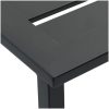 Trädgårdsbar set 11 delar svart pulverlackerat stål vidaXL 200 x 99 x 110 cm – miniatyr 8