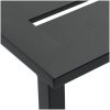 Trädgårdsbar set 5 delar svart pulverlackerat stål vidaXL 100 x 50 x 110 cm – miniatyr 8