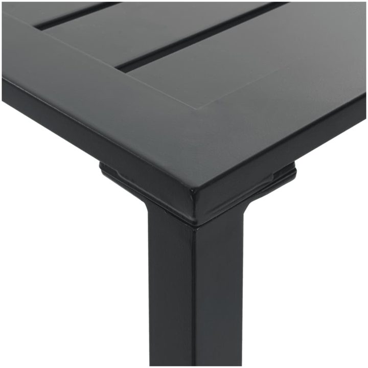 Trädgårdsbar set svart pulverlackerat stål vidaXL 50 x 50 x 110 cm – bild 11