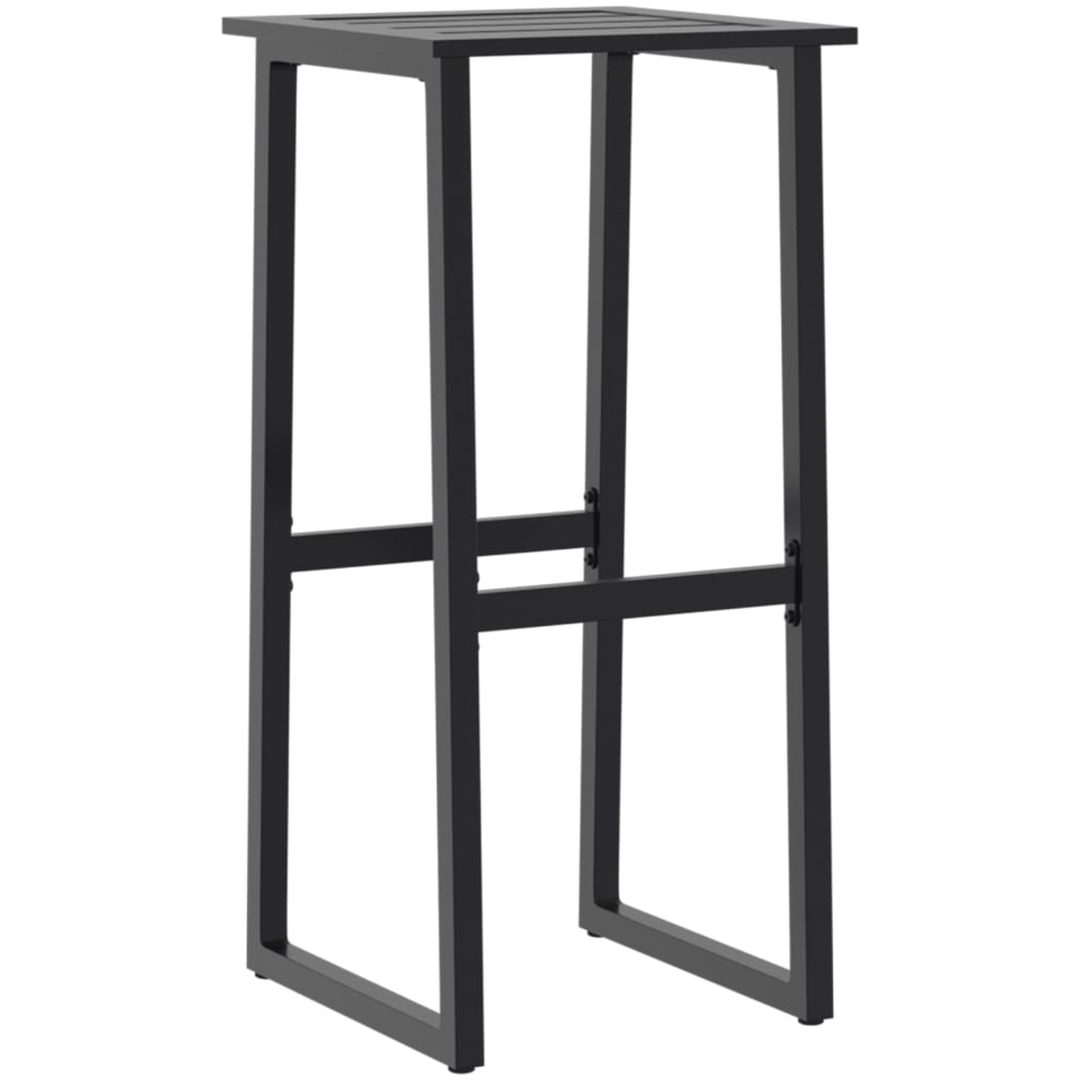 Trädgårdsbar set svart pulverlackerat stål vidaXL 50 x 50 x 110 cm – bild 4