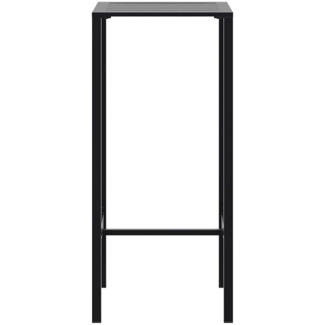 Trädgårdsbar set svart pulverlackerat stål vidaXL 50 x 50 x 110 cm – bild 5