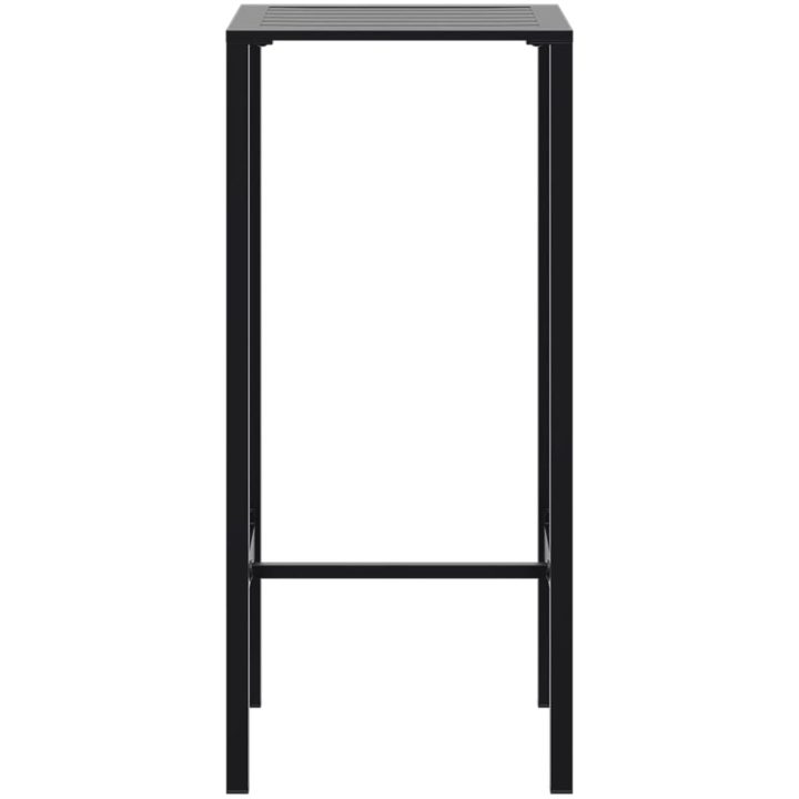 Trädgårdsbar set svart pulverlackerat stål vidaXL 50 x 50 x 110 cm – bild 5