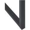 Trädgårdsbar set svart pulverlackerat stål vidaXL 50 x 50 x 110 cm – miniatyr 9