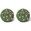 Trädgårdsbelysning Buxbomboll 35cm Solcell 2-pack vidaXL 35 x 35 x 35 cm – miniatyr 1