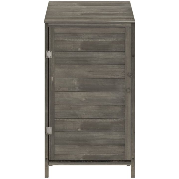 Trädgårdsbod antracit massivt granträ vidaXL 55 x 52 x 112 cm – bild 3