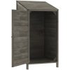 Trädgårdsbod antracit massivt granträ vidaXL 55 x 52 x 112 cm – miniatyr 4