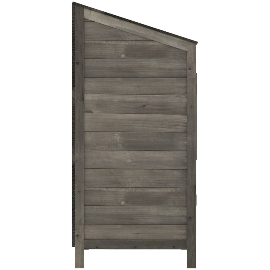 Trädgårdsbod antracit massivt granträ vidaXL 55 x 52 x 112 cm – bild 5