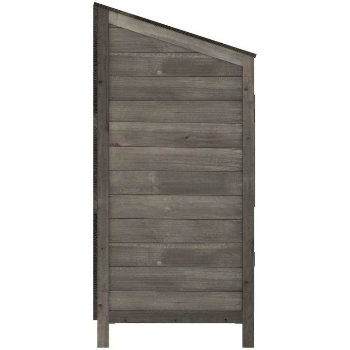 Trädgårdsbod antracit massivt granträ vidaXL 55 x 52 x 112 cm – bild 5