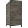 Trädgårdsbod antracit massivt granträ vidaXL 55 x 52 x 112 cm – miniatyr 6