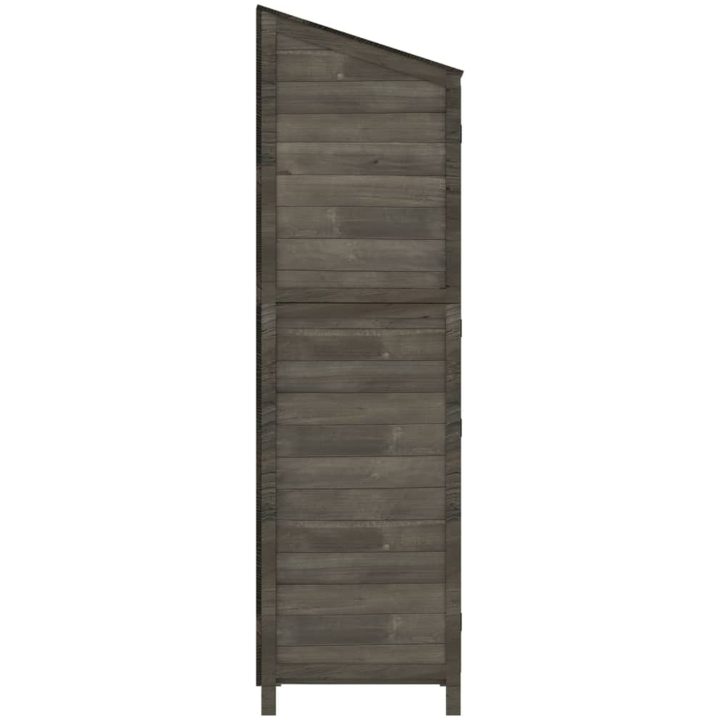 Trädgårdsbod antracit massivt granträ vidaXL 55 x 52 x 174.5 cm – bild 5