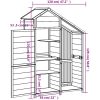 Trädgårdsbod brun 120x53,5x170 cm massiv furu vidaXL – miniatyr 8