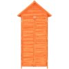 Trädgårdsbod brun 89x52,5x175 cm massiv furu vidaXL – miniatyr 4