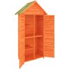 Trädgårdsbod brun 89x52,5x175 cm massiv furu vidaXL – miniatyr 5