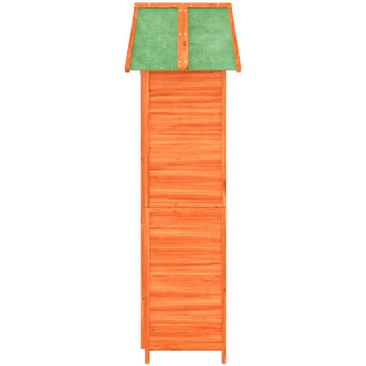 Trädgårdsbod brun 89x52,5x175 cm massiv furu vidaXL – bild 6