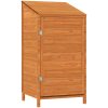 Trädgårdsbod brun massivt granträ vidaXL 55 x 52 x 112 cm – miniatyr 2