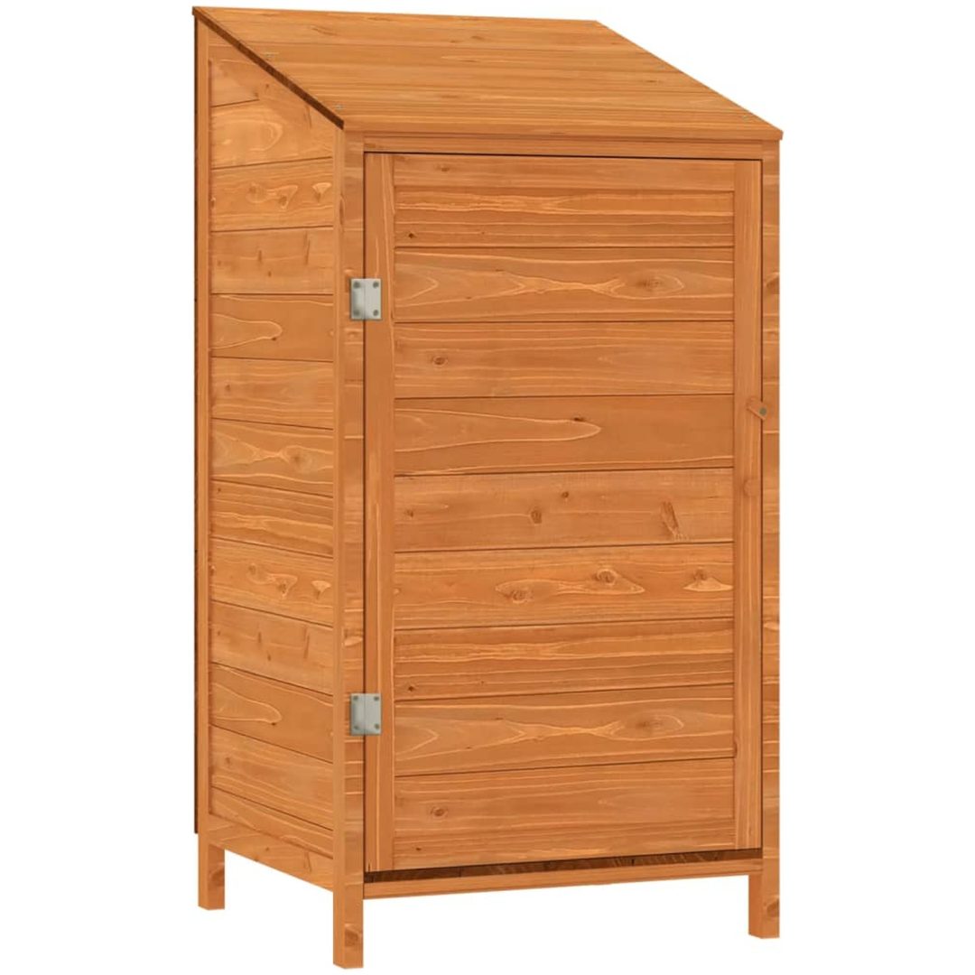 Trädgårdsbod brun massivt granträ vidaXL 55 x 52 x 112 cm – bild 2