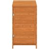 Trädgårdsbod brun massivt granträ vidaXL 55 x 52 x 112 cm – miniatyr 3