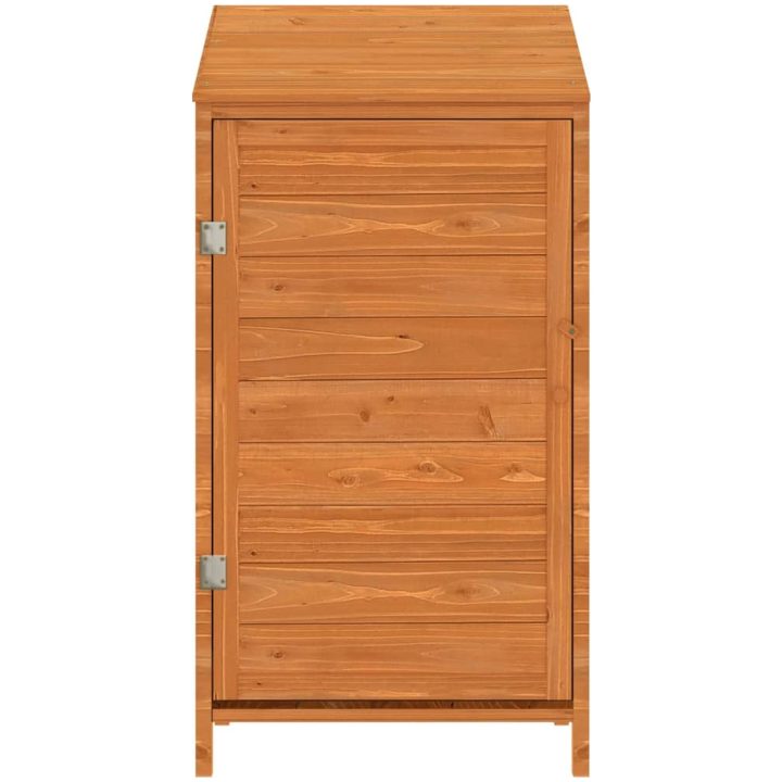 Trädgårdsbod brun massivt granträ vidaXL 55 x 52 x 112 cm – bild 3