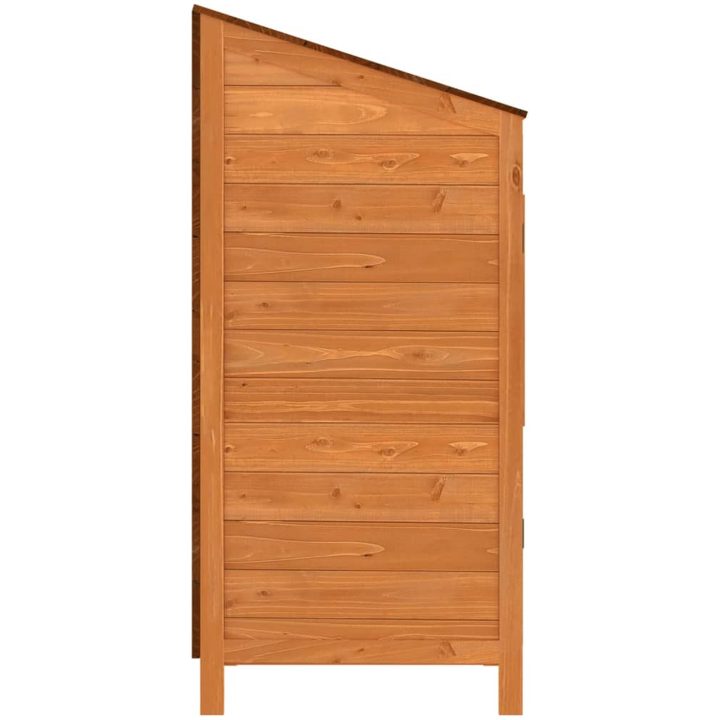 Trädgårdsbod brun massivt granträ vidaXL 55 x 52 x 112 cm – bild 5