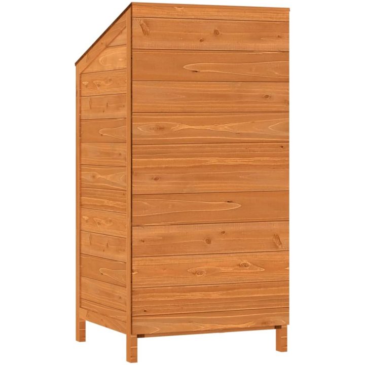 Trädgårdsbod brun massivt granträ vidaXL 55 x 52 x 112 cm – bild 6