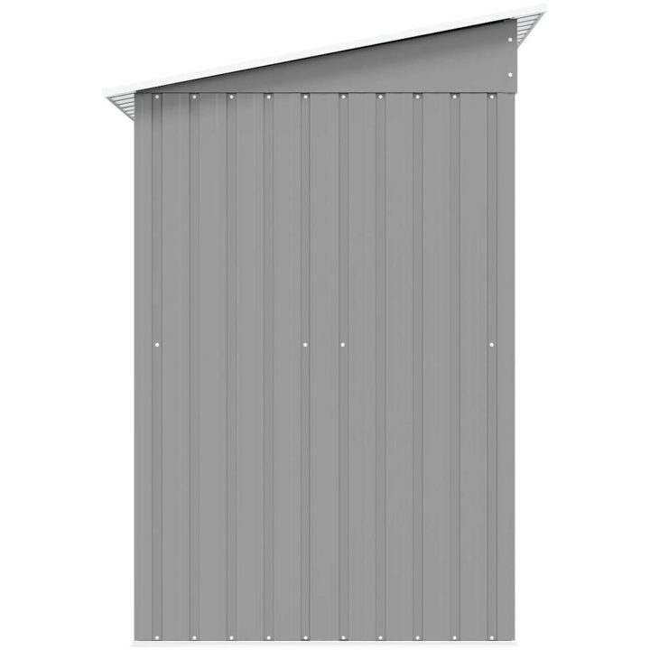 Trädgårdsbod grå metall vidaXL – bild 6