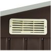 Trädgårdsbod med hylla brun 205x130x183 cm järn vidaXL – miniatyr 7