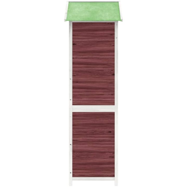 Trädgårdsbod mocka-brun 120x53,5x170 cm massiv furu vidaXL – bild 6