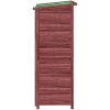 Trädgårdsbod mocka-brun 83x57x140 cm massiv furu vidaXL – miniatyr 6