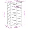 Trädgårdsbod mocka-brun 83x57x140 cm massiv furu vidaXL – miniatyr 8
