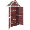Trädgårdsbod mocka-brun 89x52,5x175 cm massiv furu vidaXL – miniatyr 5