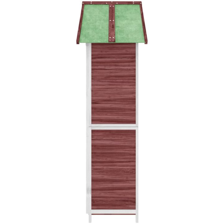 Trädgårdsbod mocka-brun 89x52,5x175 cm massiv furu vidaXL – bild 6