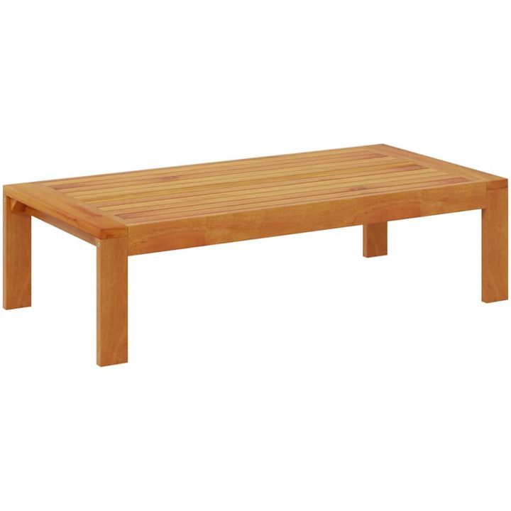 Trädgårdsbord 100x50x27 cm massivt akaciaträ vidaXL – bild 2