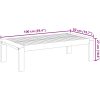 Trädgårdsbord 100x50x27 cm massivt akaciaträ vidaXL – miniatyr 8
